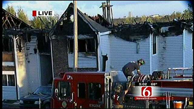 Eight Units Destroyed In West Tulsa Apartment Fire