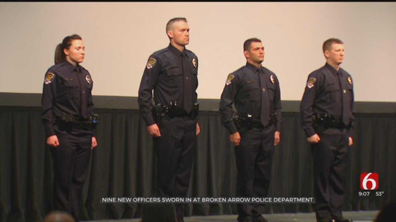 Broken Arrow Police Welcome 9 New Academy Graduates