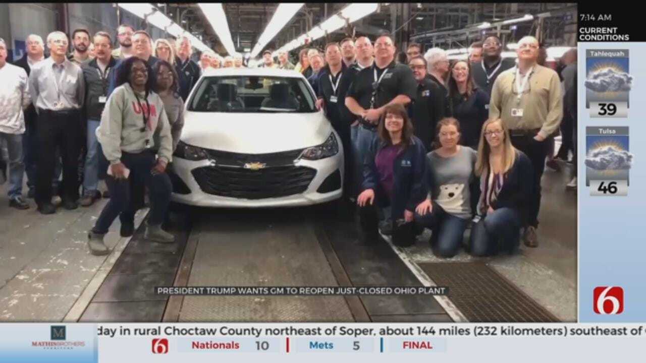 Trump Calls GM’s CEO In Push To Reopen Ohio Auto Plant