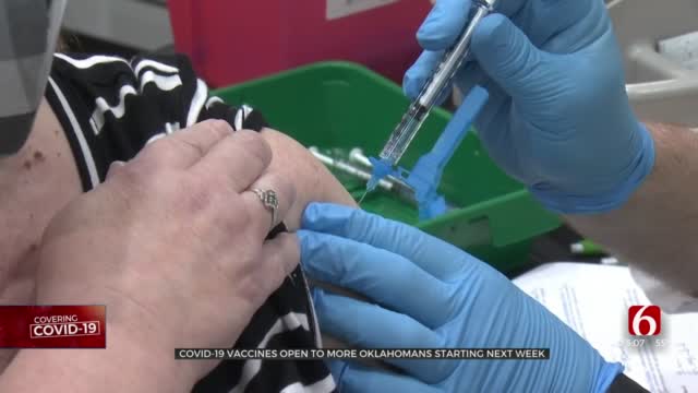 Thousands More Oklahomans Eligible For COVID-19 Vaccine Monday 
