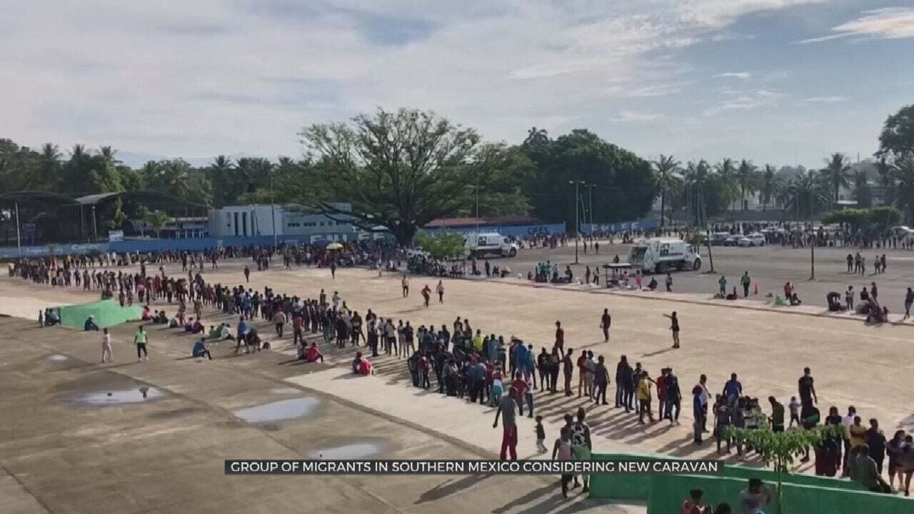 Group Of Migrants In Southern Mexico Considering New Caravan 