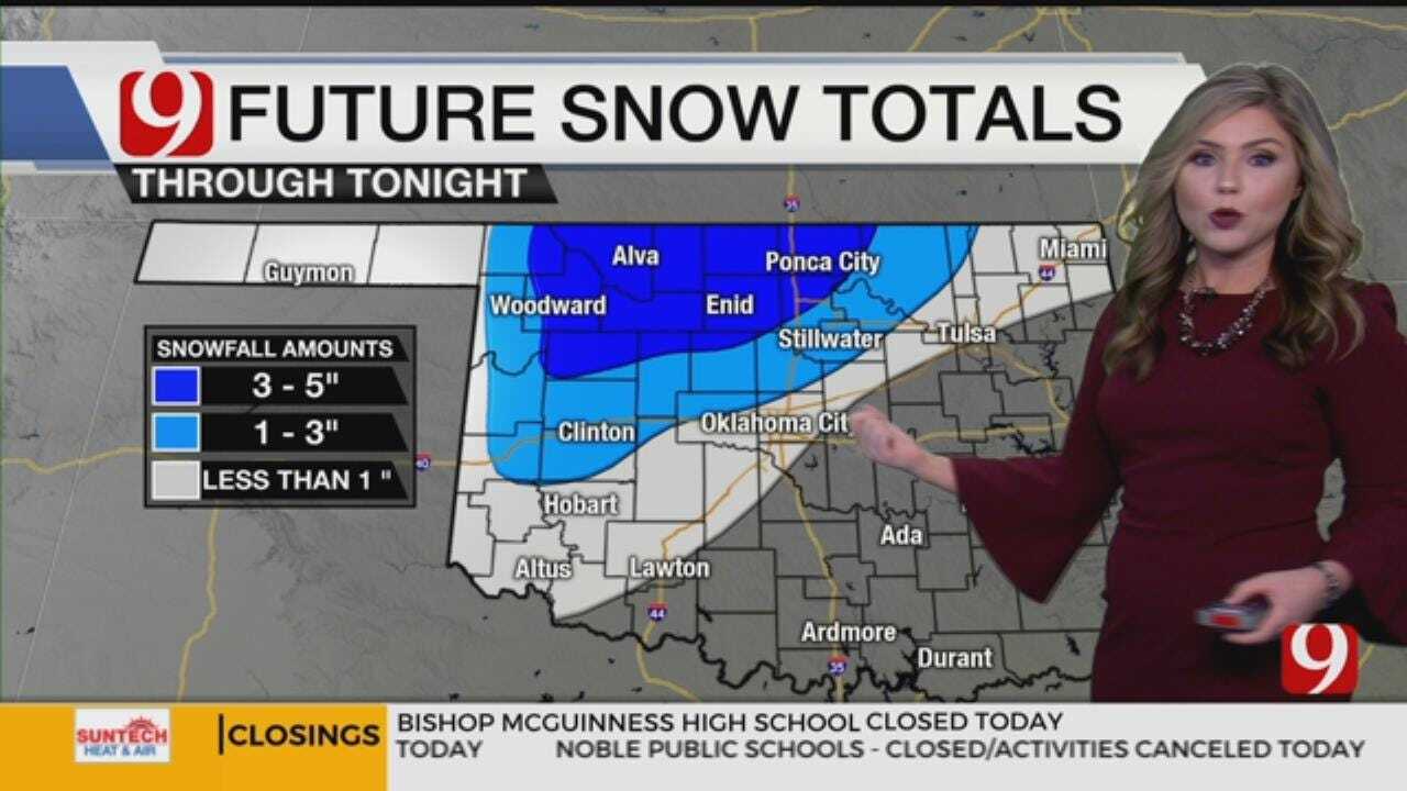 Tuesday Afternoon Winter Weather Forecast