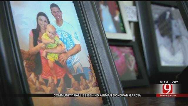 Community Rallies Behind Tinker Airman After Wife's Sudden Death
