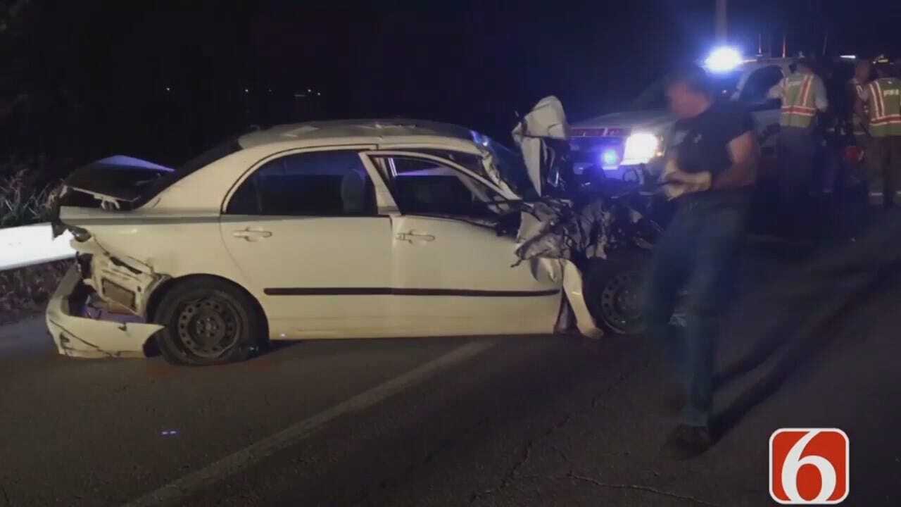 WEB EXTRA: Video From Scene Of Mannford Crash