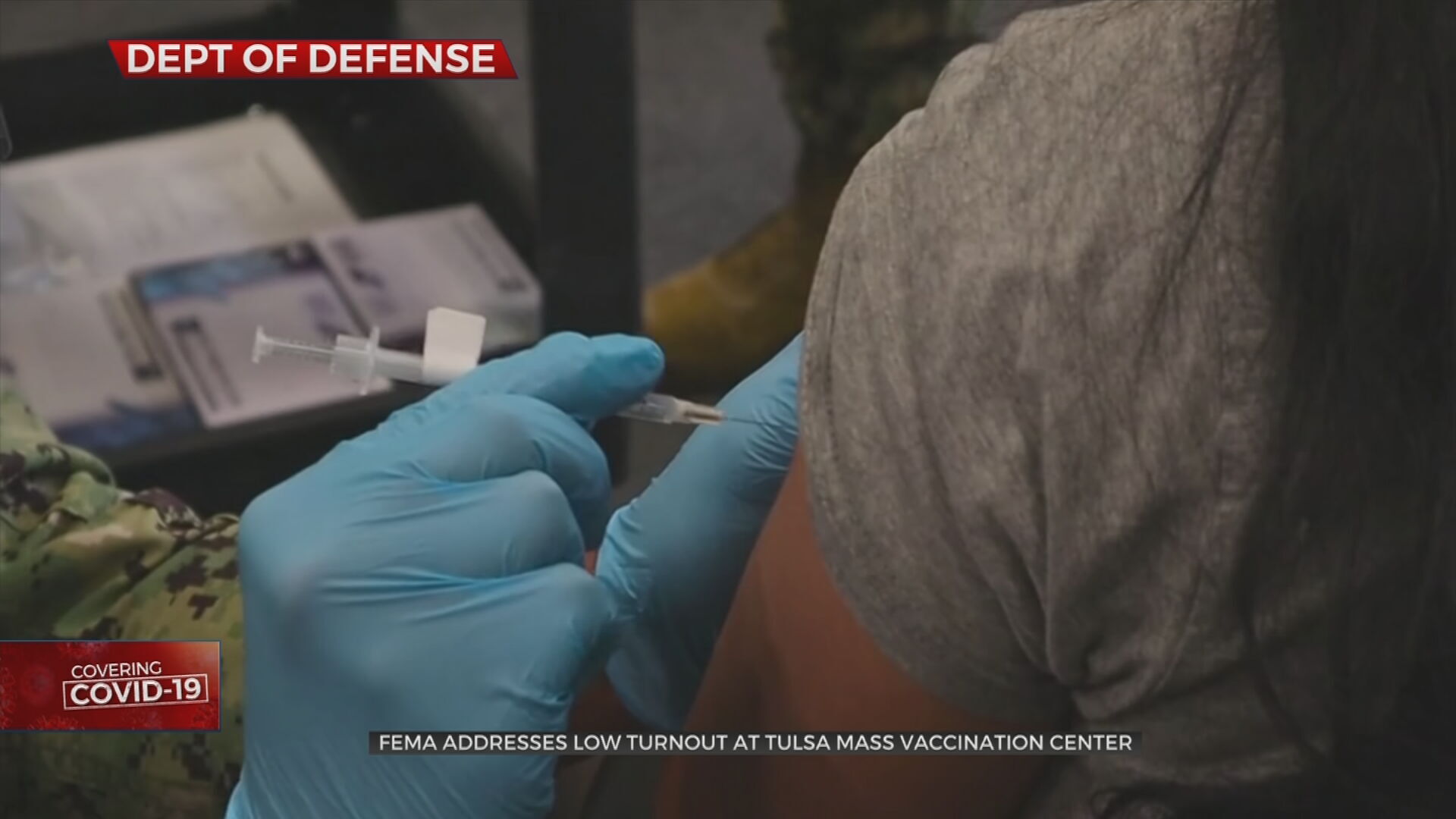 FEMA Addresses Low Turnout At Tulsa Mass COVID-19 Vaccination Center 