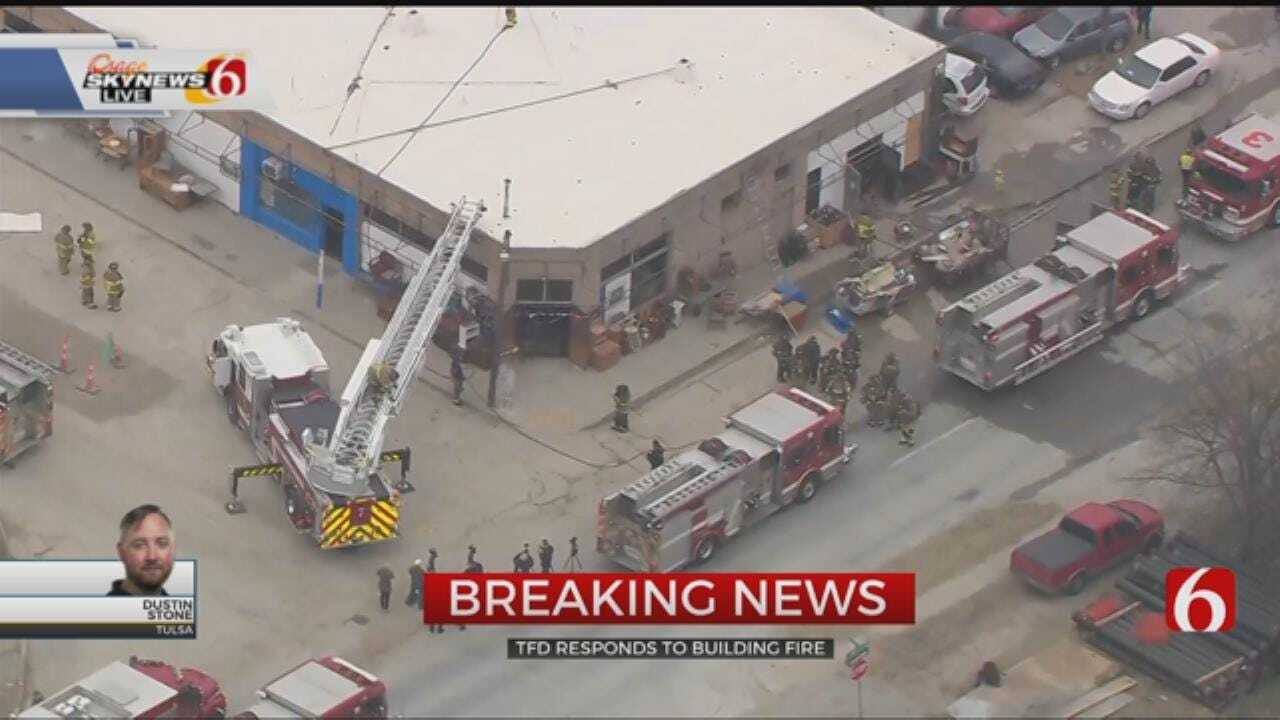 Tulsa Firefighters Respond To Fire At Resale Shop