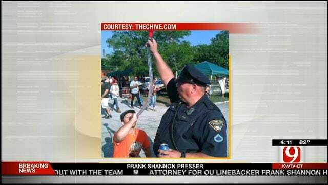 Hot Topics: Officer Photographed Holding Beer Bong