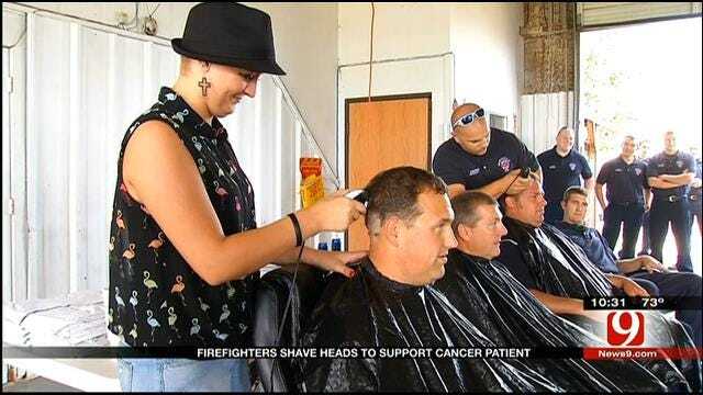 Newcastle Firefighters Shave Heads To Support Girl Battling Disease