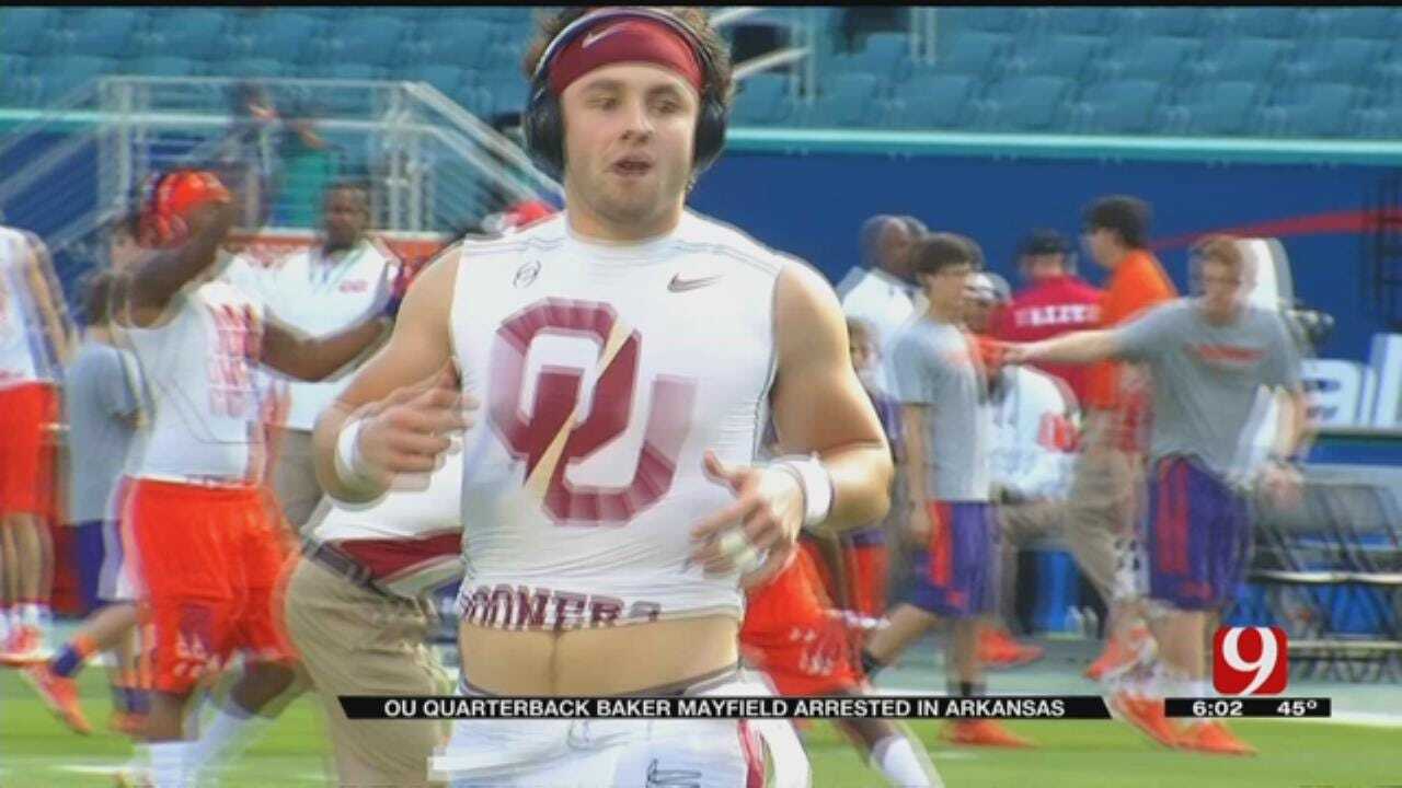 OU Quarterback Baker Mayfield Arrested For Public Intoxication in Ark.