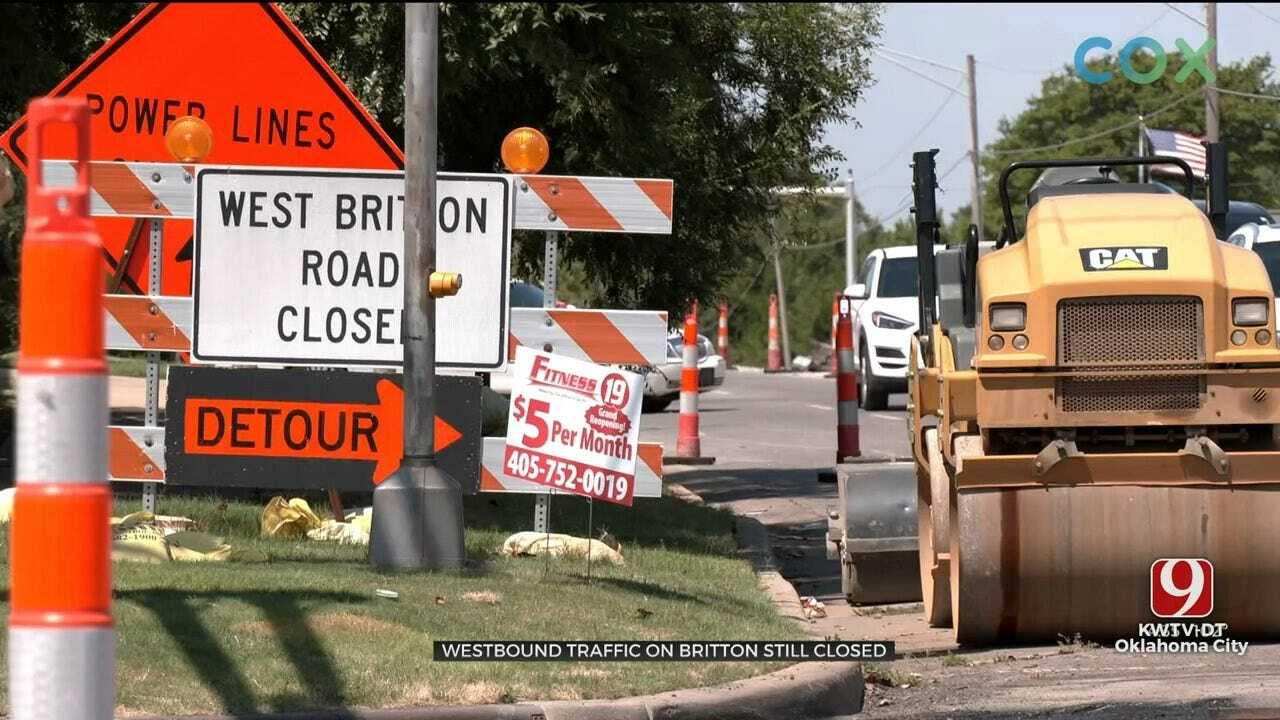 Roadway Construction Causes Confusion For Drivers On Britton Road In The Village