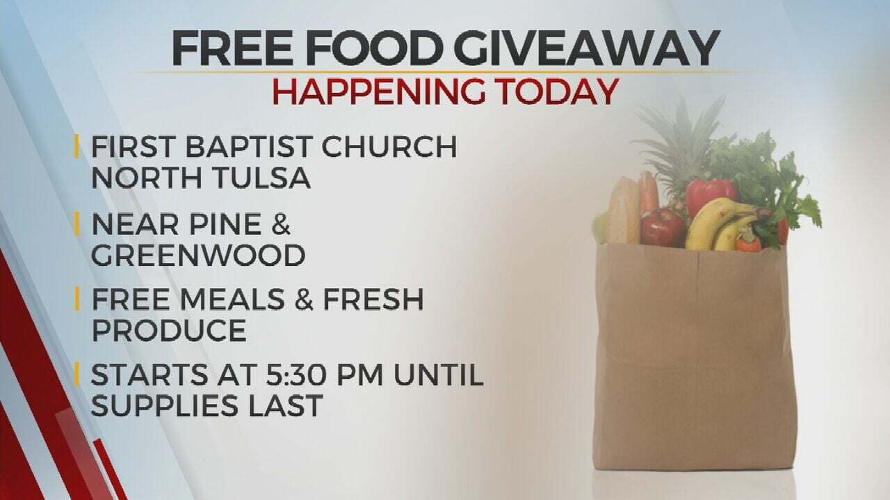 Tulsa Food Pantries, Churches Host Weekly Contactless Grocery Giveaway