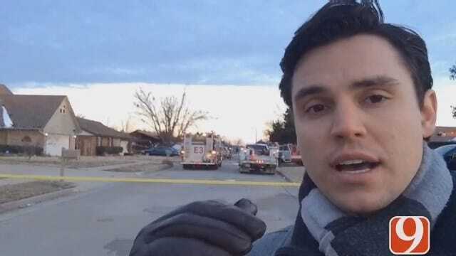 News 9's Grant Hermes Live On Scene At NW OKC House Explosion