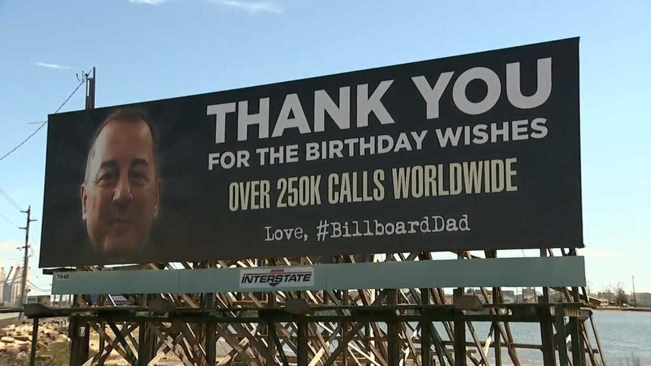 'Billboard Dad" Thanks 250K People For Birthday Wishes