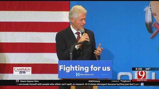 Bill Clinton Planning Return Campaign Trip To Oklahoma