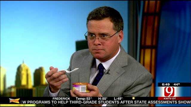 Jed Castles Eats Cat Food On News 9 This Morning