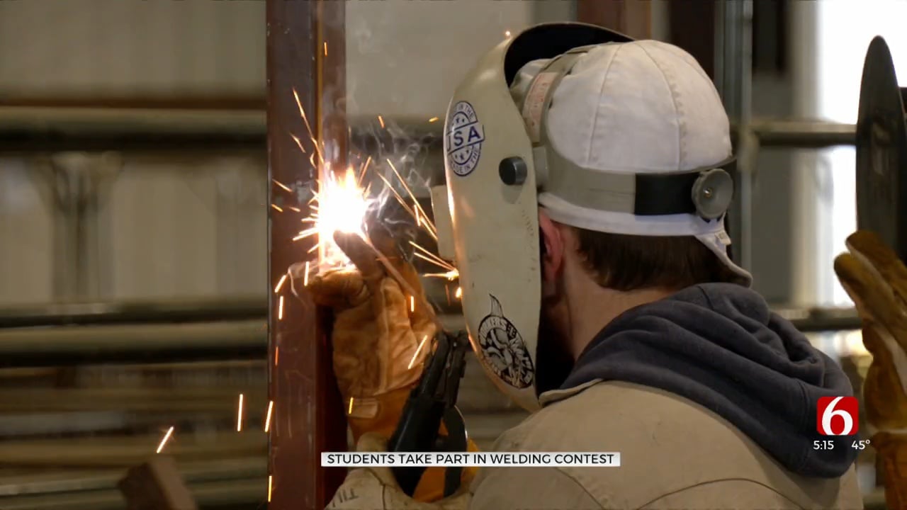 'What I Love To Do': Oklahoma FFA Students Participate In Mayes County Welding Competition