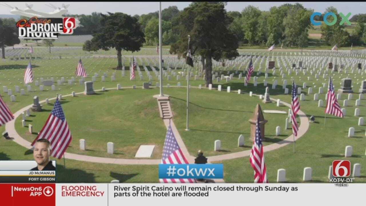 Flooding Puts Fort Gibson National Cemetery At Risk