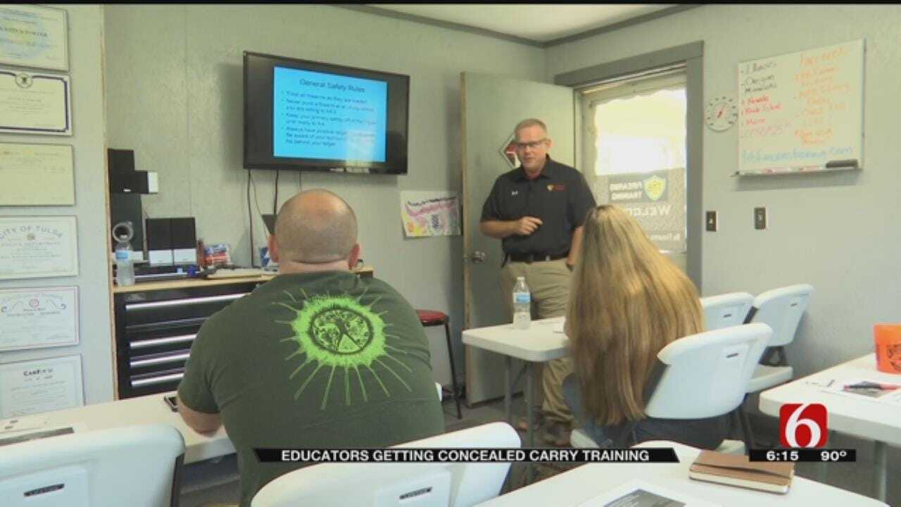 Sand Springs Teachers Take Firearm Training From Mannford Principal