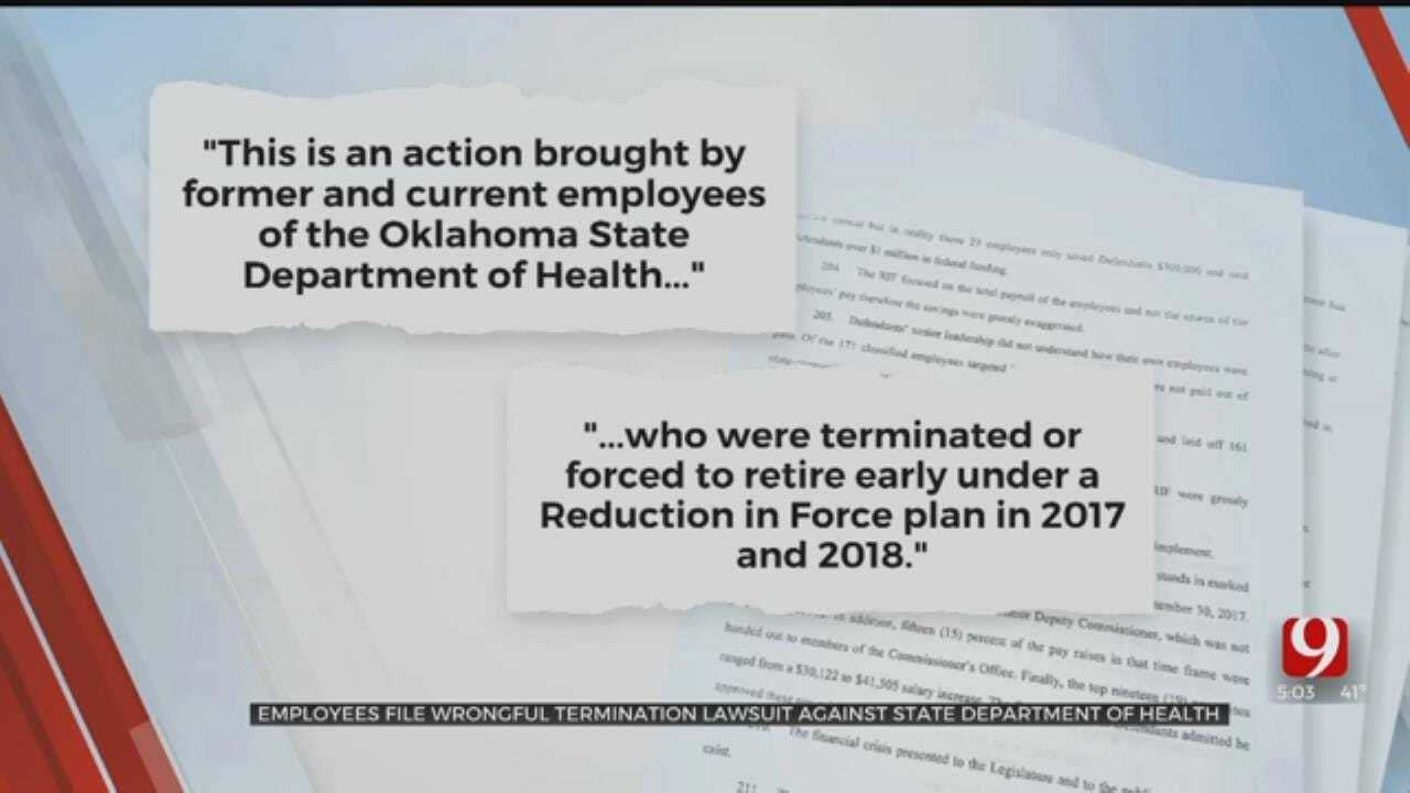 Former Employees Sue State Health Department