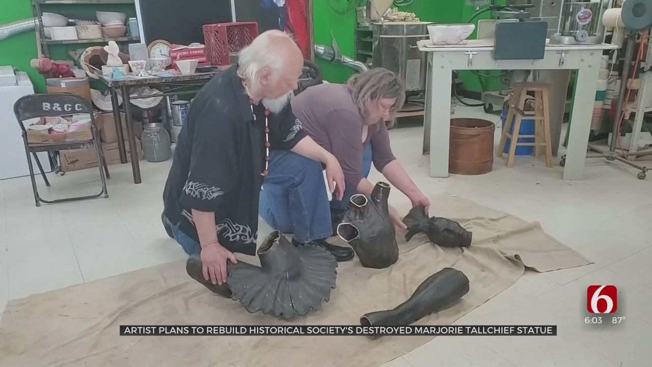 Artist Plans To Rebuild Historical Society's Destroyed Marjorie Tallchief Statue