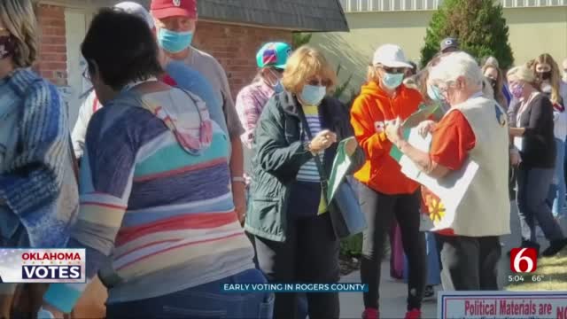 Rogers County Voters Turn Out In Record Numbers For Early Voting 