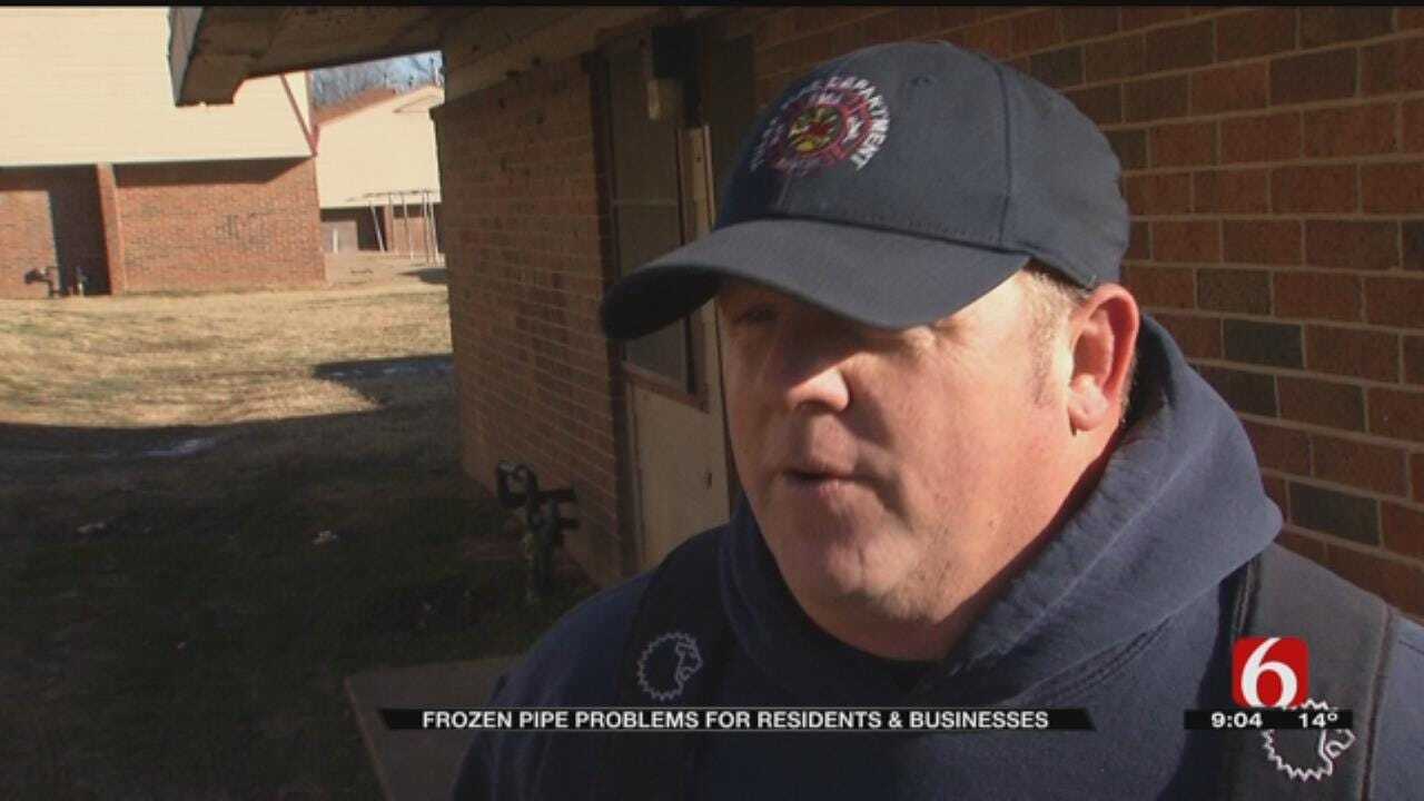 Frigid Temperatures Keep Firefighters Busy Dealing With Burst Pipes