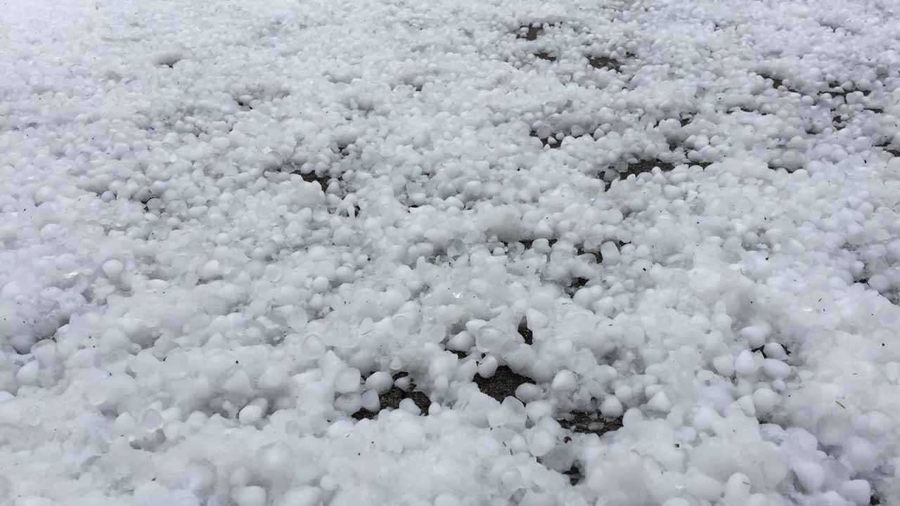 Strong Storms Dump Hail Across Green Country