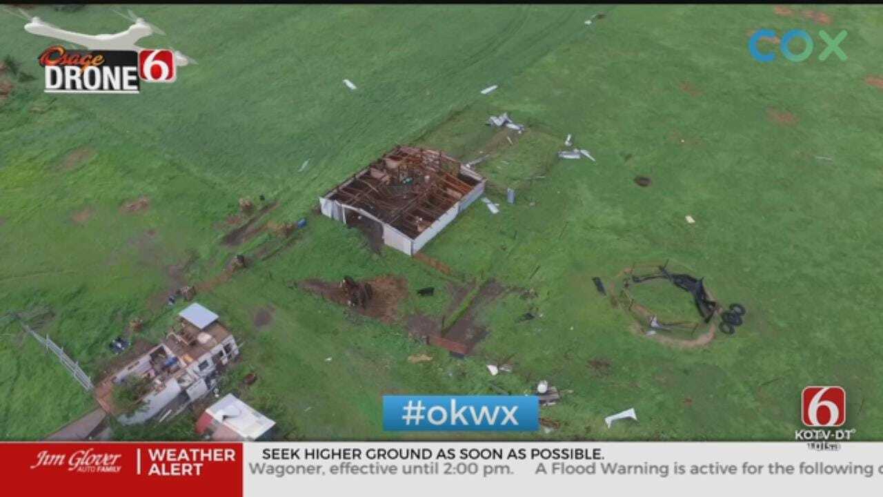 WHOA: Aerial Footage Of Possible Tornado Damage In Cherokee County
