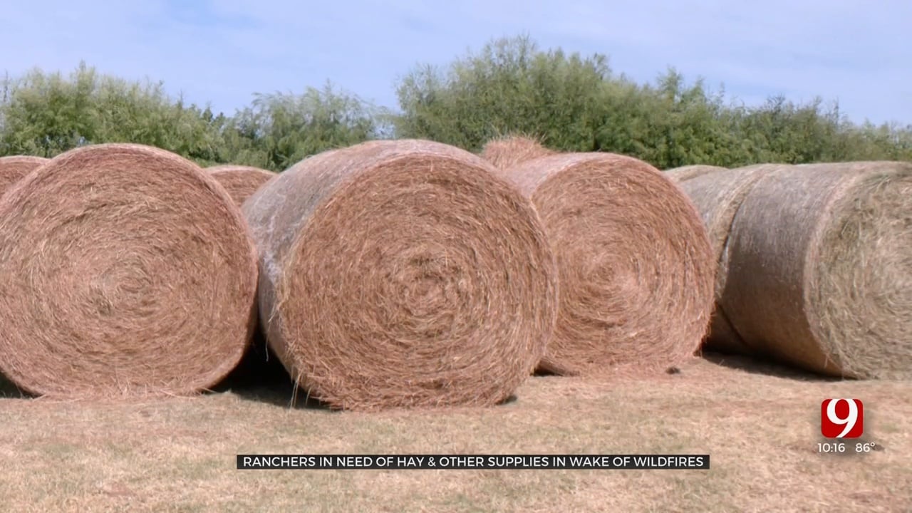 Hay, Supply Drive Set Up To Help Mooreland Ranchers After Wildfire