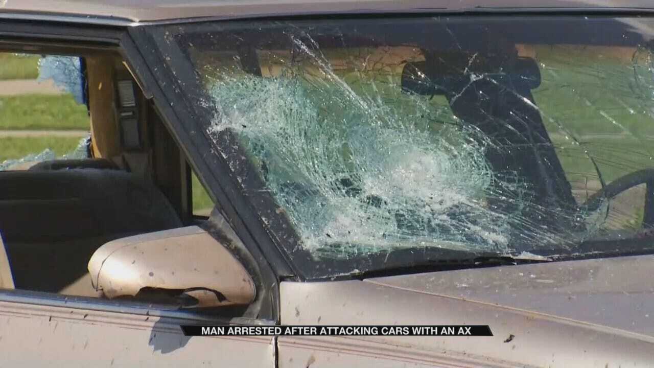 Bartlesville Man Arrested After Attacking Vehicles With Ax