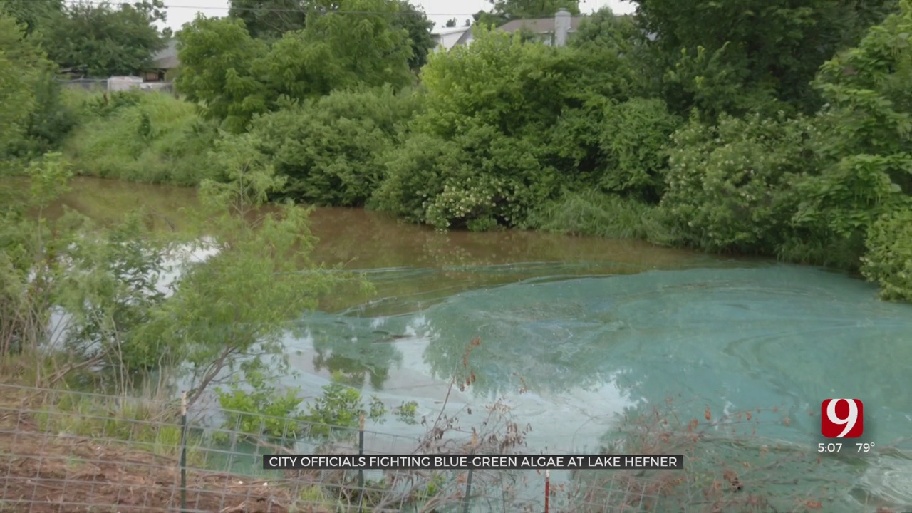 City Officials Treat Lake Hefner For Blue-Green Algae       