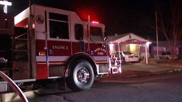 WEB EXTRA: Video From Scene Of Sapulpa House Fire