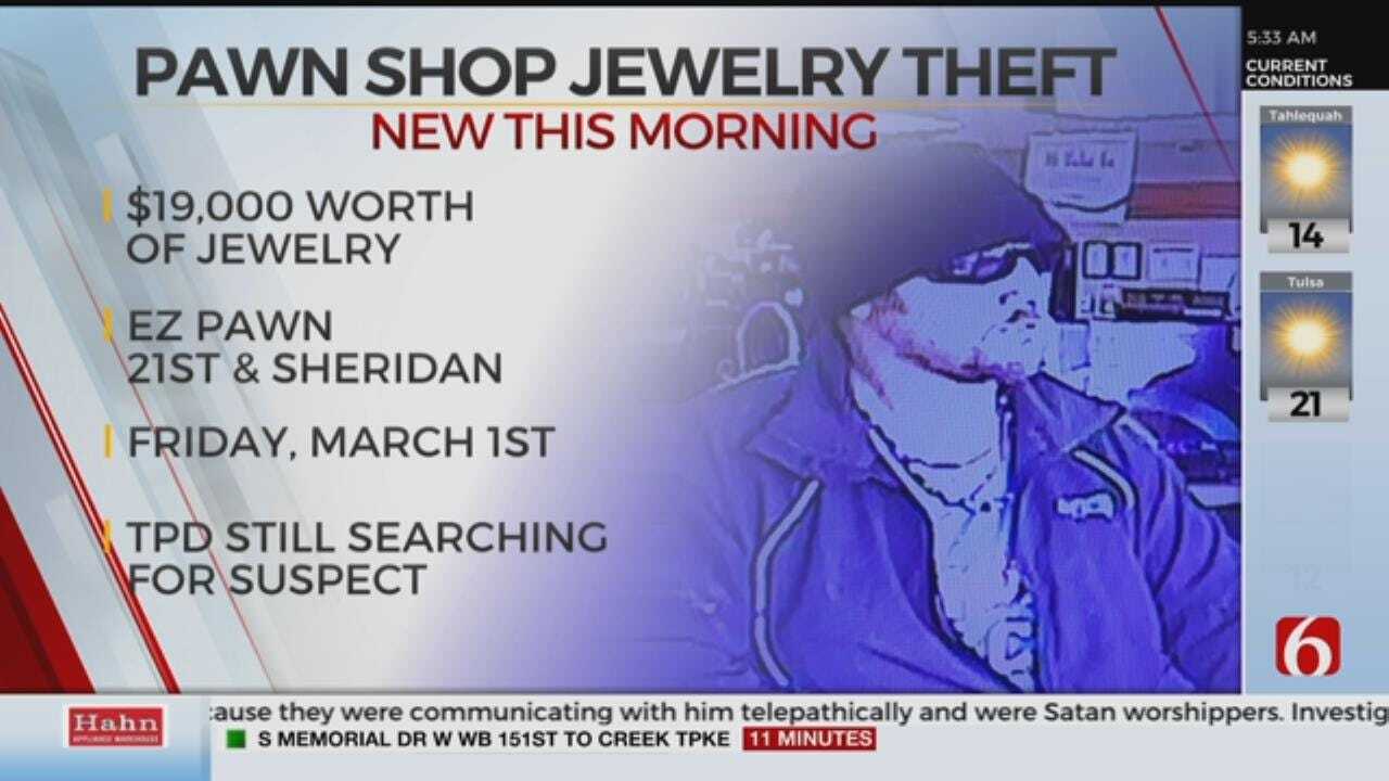 Tulsa Police Search For Suspect In Pawn Shop Theft
