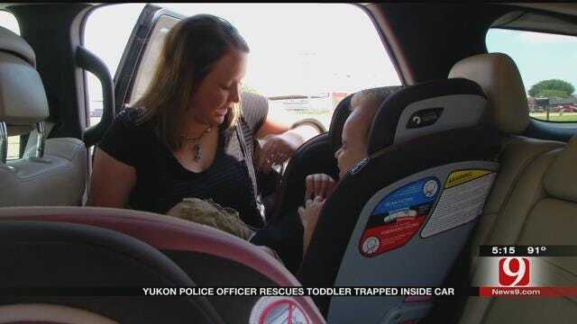 Yukon Police Officer Rescues Child Trapped Inside Car