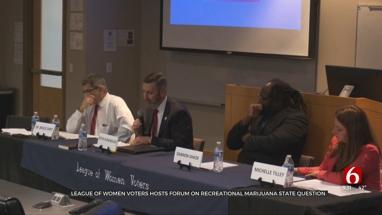 League Of Women Voters Hosts Forum On Recreational Marijuana State Question
