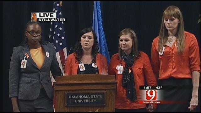 Former Members Of OSU Women's Basketball Team Speak At Memorial