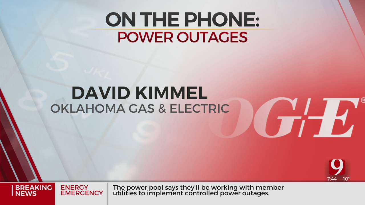 WATCH: OG&E Spokesman Answers Questions About Rolling Blackouts