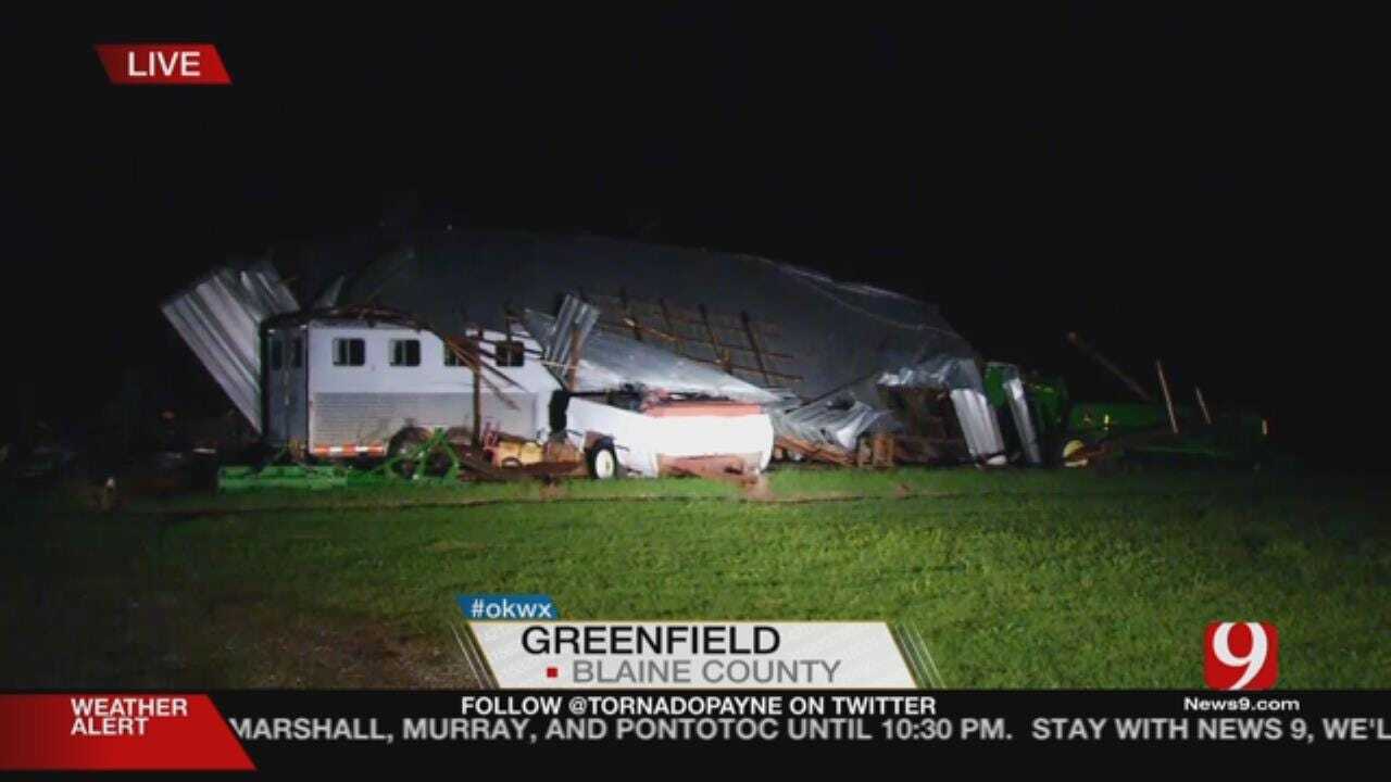 High Winds Damage Homes In Greenfield
