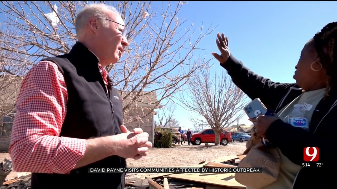 David Payne Visits Families Affected By Feb. 26 Tornado Outbreak