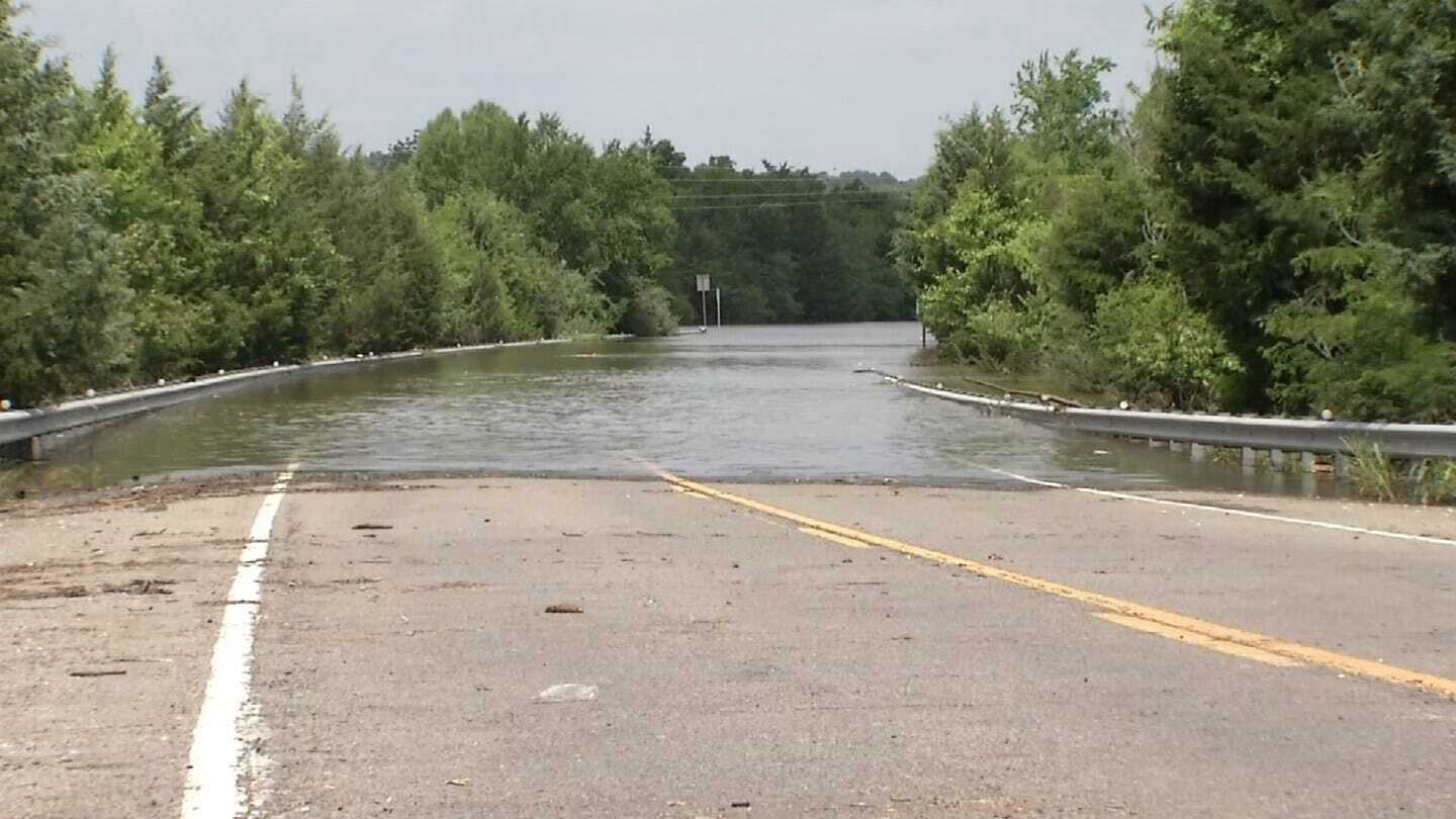 All Roadways Into Braggs Cutoff By Flood Water