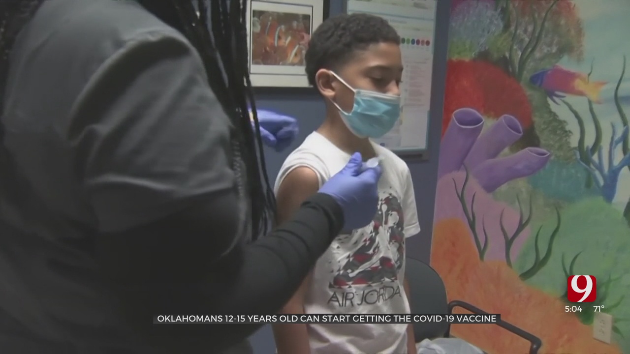 Oklahomans Ages 12 To 15 Can Start Getting Pfizer's COVID-19 Vaccine
