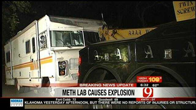 Mobile Meth Lab Explodes Near Arcadia Lake