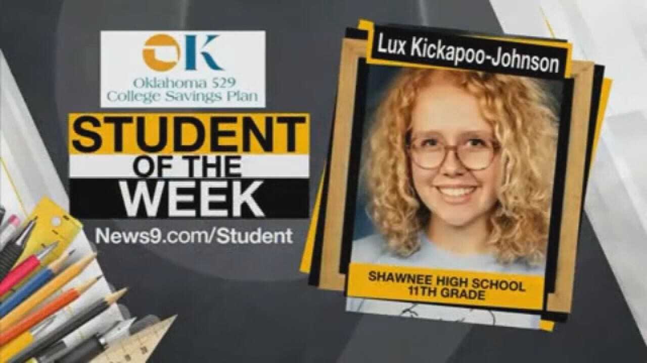 Student Of The Week: Lux Kickapoo-Johnson From Shawnee Public Schools