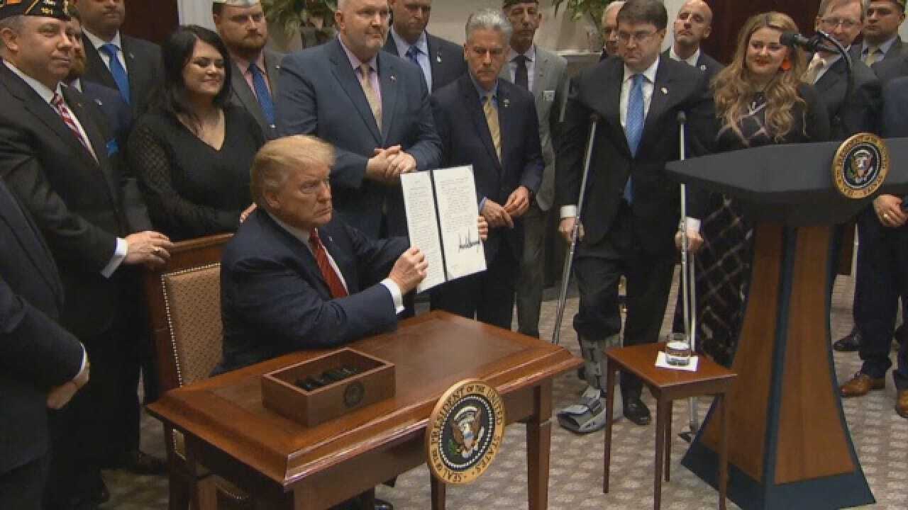 President Trump Signs Executive Order To Find Ways To Prevent Veteran Suicides