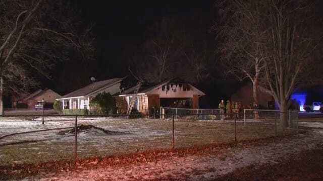 WEB EXTRA: Verdigris Home Heavily Damaged By Fire