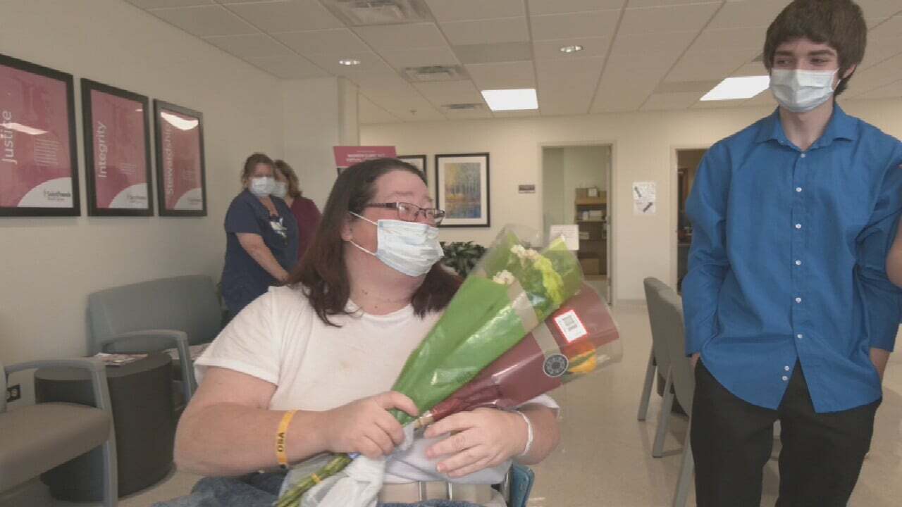 Woman Returns Home After More Than A Month Battling Severe Case Of COVID-19