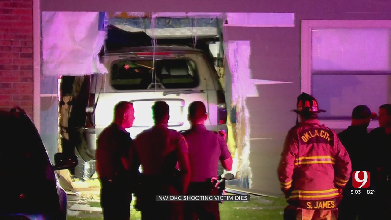 Victim Dies After Shooting, Vehicle Crash Into NW OKC Apartment 