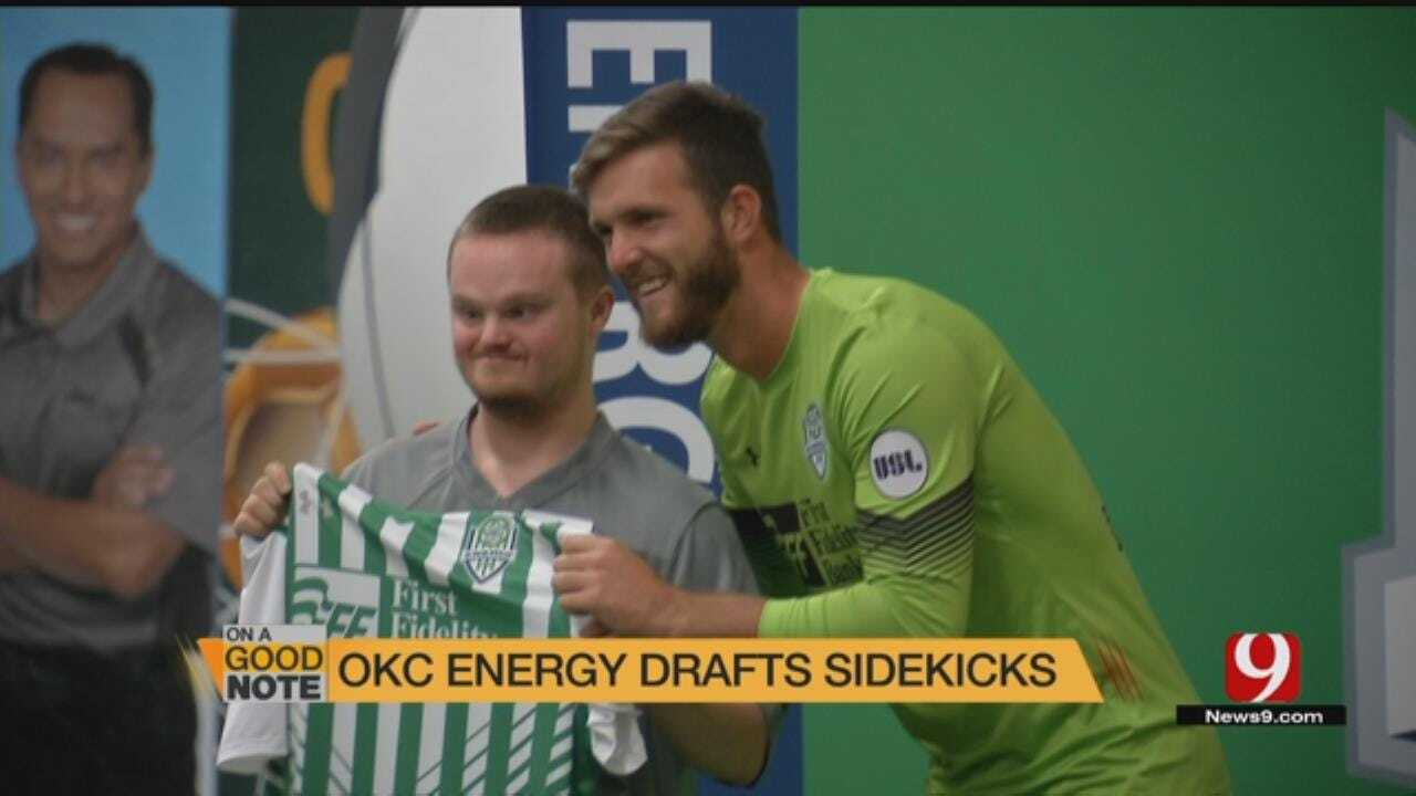 Energy Players Draft Special Olympics "Sidekicks"
