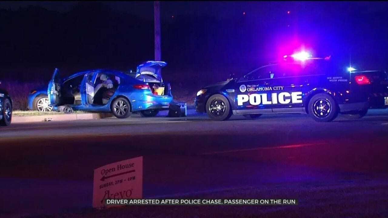 Driver In Custody, 1 On The Run Following Overnight Chase In NE OKC