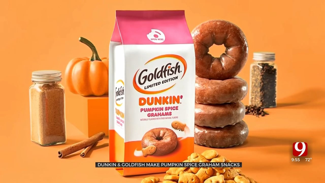 Dunkin' Donuts, Goldfish Release Pumpkin Spice Graham Snacks